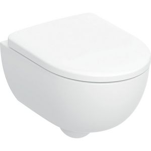 Wandcloset combipack Renova verkort rimfree 490mm met zitting topfix softclose EFF3 bevestiging