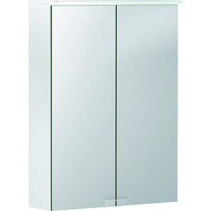 Option Basic spiegelkast met verlichting 2 deur 50x68x14cm wit