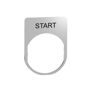 legend plate metal with start marking VVE=10