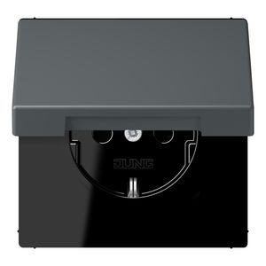 Wandcontactdoos met R/A klapdeksel slagvast LC32010