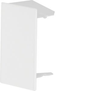 Eindplaat voor goot 40x60mm LFS verkeerswit