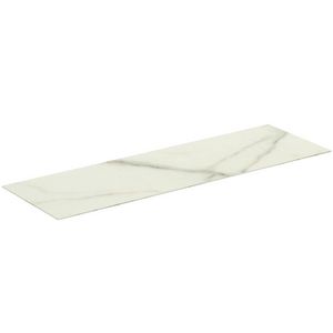 Conca keramisch afdekblad 1600x505x6mm zonder uitsnijding white marble