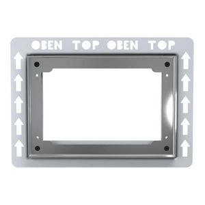 Inbouwramen bedieningsplaten Type II chroom glans