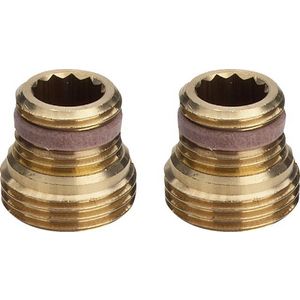 Adapterset 1/2x3/4 messing/blank