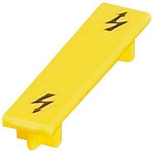 Waarschuwingslabel schroefbaar klemmenbl 2,5mm² Geel VVE=10