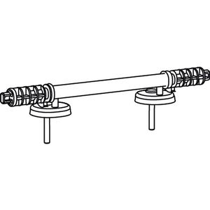 Scharnier zu WC-Sitz DuraStyle 006231 RVS