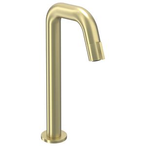 Fonteinkraan PACT contour staand L-size sprong 116mm highriser geborsteld mat goud