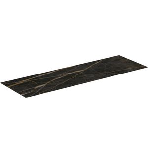 Conca keramisch afdekblad 1600x505x6mm zonder uitsnijding black marble