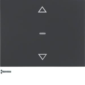 Knop-opzetmodule KNX-RF jaloeziebediening berker K.1 antraciet