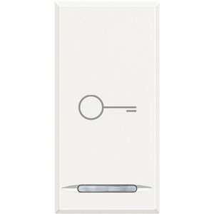Wipschakelaar Sleutel 1f 1 module Axolute White VVE=10