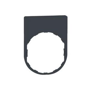 Schild 30x40mm Zwart Custom Harmony