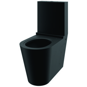 WC S21 RVS mat zwart met reservoir