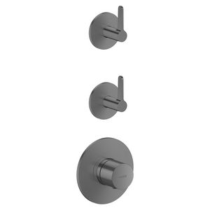 Thermostaat module 2 functies + rechte greep AXOR One Brushed Black Chrome