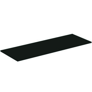 Afdekblad hout I.LIFE-B zonder uitsnijding 1404x505x18mm mat carbon grijs