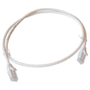 Patchkabel / netwerkkabel CAT5e UTP PVC molded wit 1.0meter