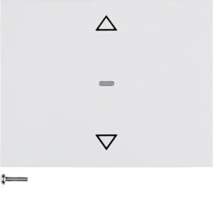 Knop-opzetmodule KNX-RF jaloeziebediening berker K.1 polar wit glans