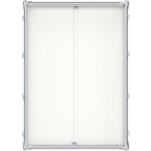 Kast alleen met achterwand 5PW/12GU/D4 RAL7035