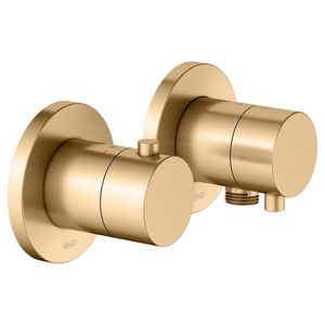 Thermostaatkraan Set UP 2 weg slangaansluiting messing geborsteld