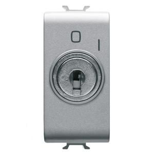 EENWEGSCHAKELAAR 2P 250 Vac-10 AX-MET SLEUTEL-SYMBOOL