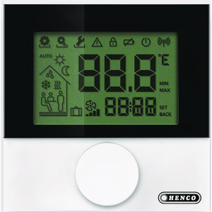 Thermostaat digitaal verwarmen/koelen draadloos (batterij)
