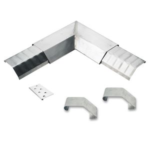 Zinken buitenhoekstuk v. KliQ deklijst 45/50mm compl.