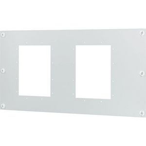 XE-XP Frontplaat 2xIZMX16 uitrijdbaar HxB=500x1000mm