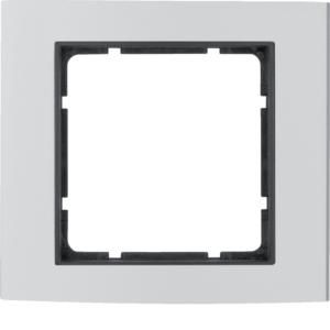 Afdekraam 1-v berker B.3 aluminium naturel/antraciet mat