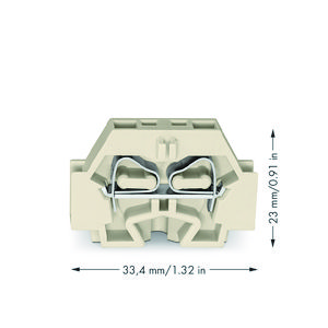 2-draads klem z. drukknop Ex e II 262-130 VVE=50