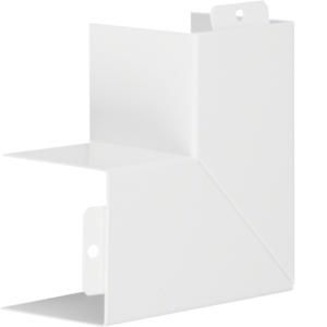 Vlakke hoek voor goot 60x60mm LFS verkeerswit