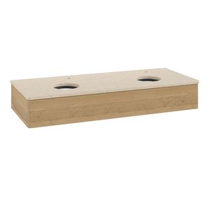 Wastafelonderkast Antao 1200x190x500mm Honey Oak K13053HN
