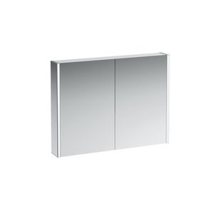 Toiletkast 1000x150mm led 2x2-zijdige spiegeld. zijkant wit