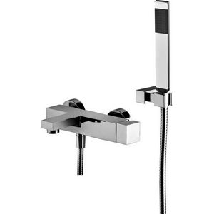 Badkraan ELLE 150mm chroom incl. S-koppelingen + niet-regelbare doucheset.