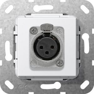 XLR-bus D-serie Basiselement zuiver wit
