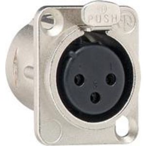 XLR D-serie flensbus 3-p Accessoires