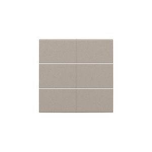 Afwerkingsset voor 6-voudige potentiaalvrije drukknop 24V claystone textured