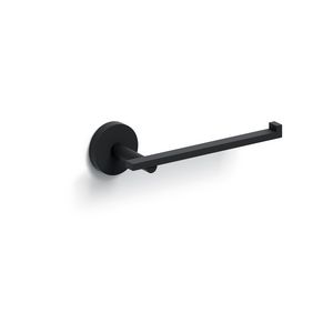 Flat closetrolhouder mat zwart zonder klep