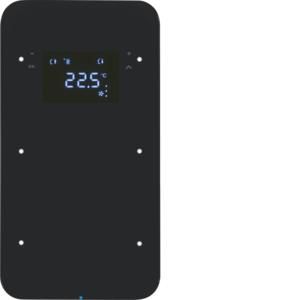 Tastsensor KNX-touch met therm. 2-v berker R.1 glas zwart