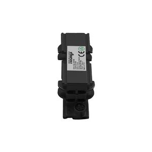 Interior connector voor 3-fase rails zwart