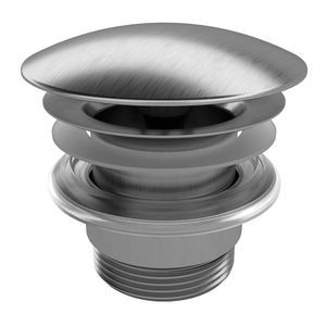 Wastafelafvoerplug rvs look UD525 1.1/4" univ. ø72mm / 5-65mm vast (niet afsluitbaar)