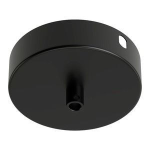 Plafondkap metaal Creations 1 gat Ø100mm satijn zwart