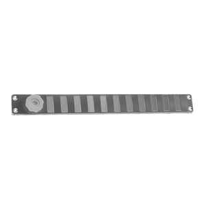 RVS schuifrooster+draaiknop 370x40mm