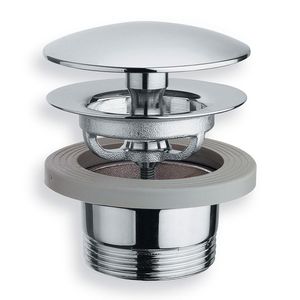 Wastafelafvoerplug chroom UD526 1.1/2" univ. ø72mm / 5-55mm vast (niet afsluitbaar)