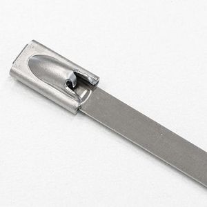 Zak a 100st. RVS 304 ball-lok kabelbinder 45 x370mm