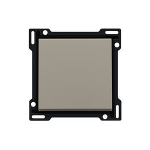 Afwerkingsset enkelv. schakelaar/drukknop bronze