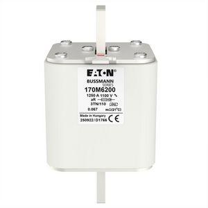 Zekering hoge snelheid 1250A AC 1100V 100kA size 3 76x90x