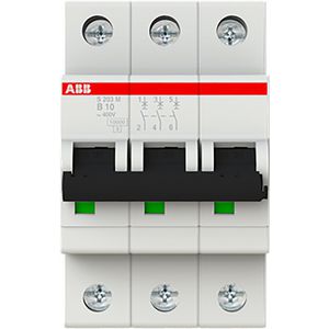 Installatieautomaat 10kA 3-polig B-karakteristiek 10A