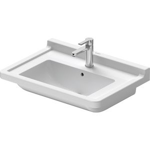 STARCK 3 #030470 wastafel 700mm wit met kraangat met overloop