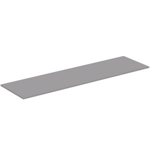 Afdekblad hout I.LIFE-B zonder uitsnijding 1804x505x18mm mat grijs8