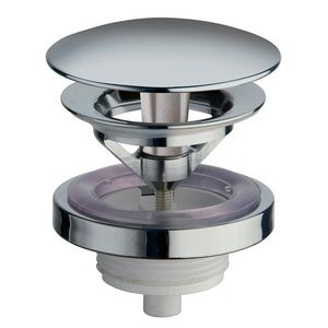 Wastafelafvoerplug UD950 1.1/4" chroom univ. Ø72mm / 5-60mm vast (niet afsluitbaar)