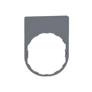 legend plate 30 x 40 1 row color plated grey VVE=10